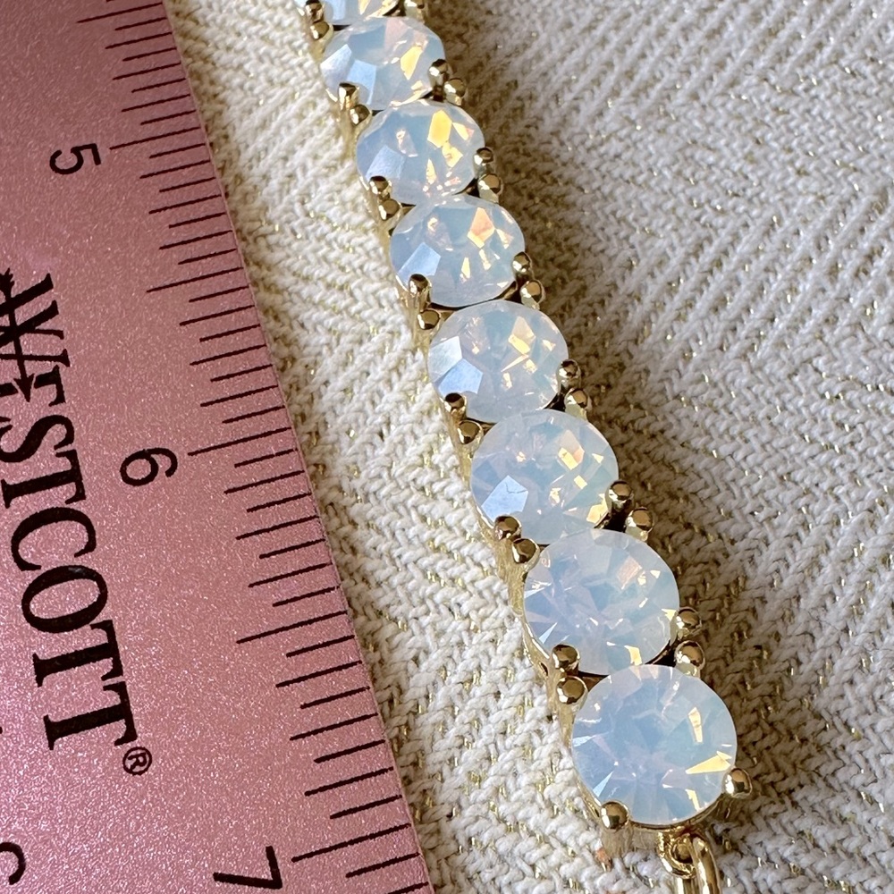 Opal Crystal Gold Tennis Impression Bracelet from Park Lane Jewelry - Picture 9 of 11
